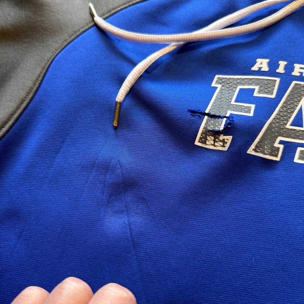Men's Under Armour Storm Air Force Falcons Blue Fleece Hoodie Sweatshirt Sz 2XL - Picture 7 of 7